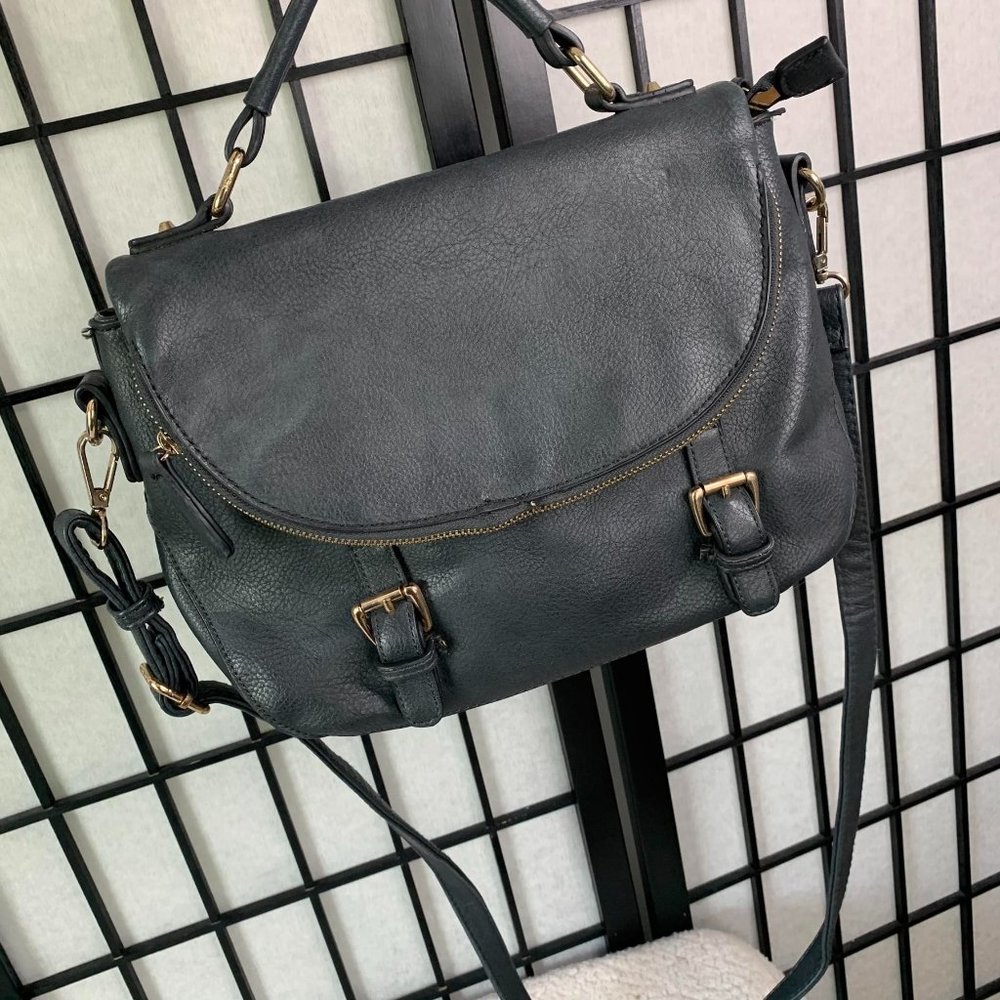 Crossbody Purse Blue Grey